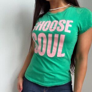 Vintage Y2K Triple Five Soul Printed Tee, Trendy Y2K Aesthetic Tee (M)